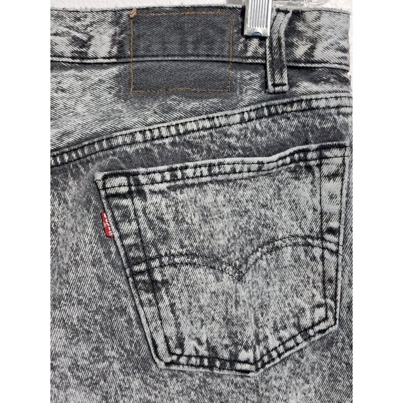 Levis 501 Vintage Acid Wash Denim Jeans 32 x 30 100% Cotton Made In USA - Picture 9 of 12